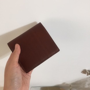 Simple Half Wallet / Brown