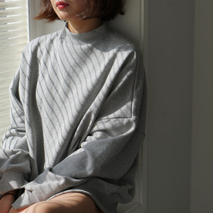 Slit Sweat Shirt / Gray